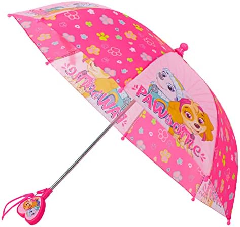 Nickelodeon Paw Patrol Girls Folding Umbrella Pink Ages 3-6