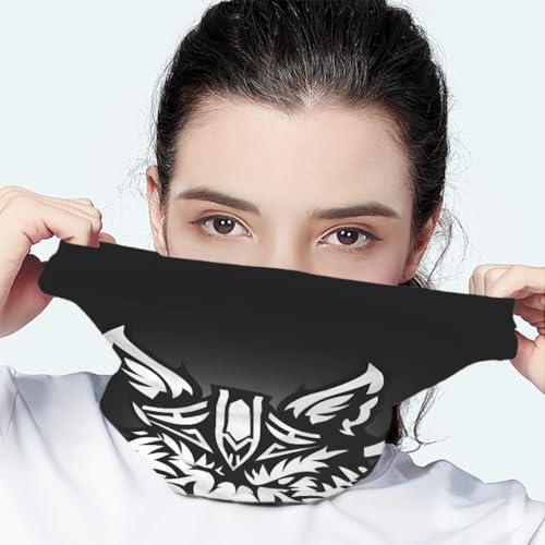 GLUDEAR 3D Print Skull Viking Face Mask for Men Women