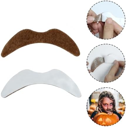 Paidiem 36PCS Fake Mustaches Black Brown