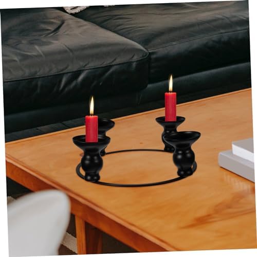 PRETYZOOM Wrought Iron Candle Holder Ring