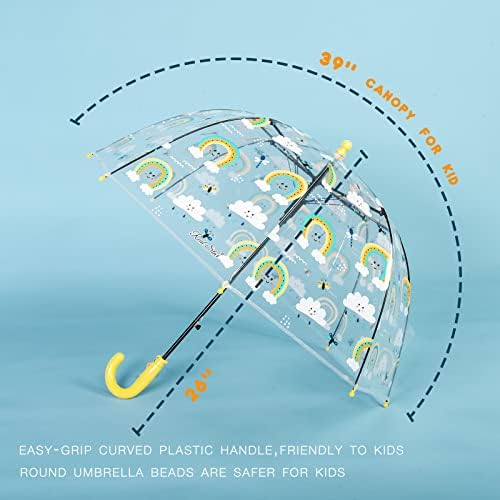 MRTLLOA Kids Bubble Umbrella with Curved Handle 1