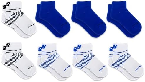 New Balance Kids Performance Cushioned Low Cut Socks 8 Pairs