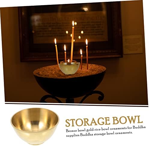 STOBAZA Gold Copper Decorative Offering Bowl 1