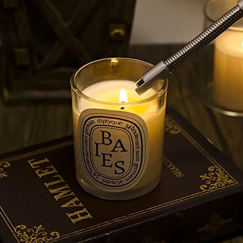 Lsnisni Candle Wick Cutter and Trimmer Set - 4-Piece Windproof Electric Lighter