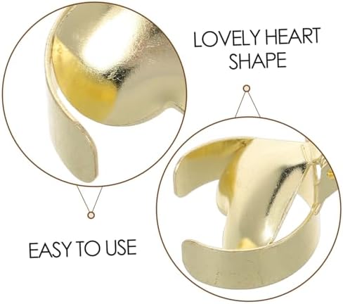 Zerodeko 2Pcs Heart Shaped Metal Candle Snuffer Elegant Design