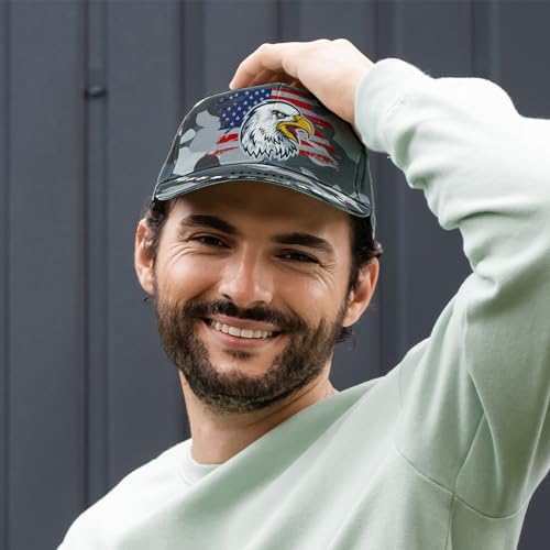Custom American Flag Baseball Cap for Men 1