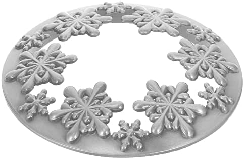 Luxshiny Snowflake Candle Cover with Lid