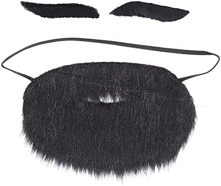 Balit Halloween Costume Plush Beard Eyebrows Set