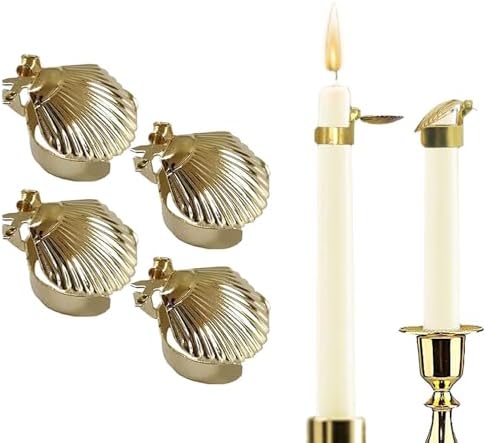 4pcs Scallop Candle Snuffer Kit with Timer