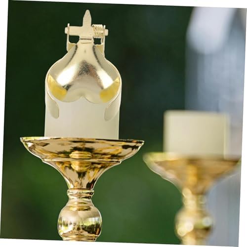 Alipis 2Pcs Heart Shaped Metal Candle Snuffer Reusable
