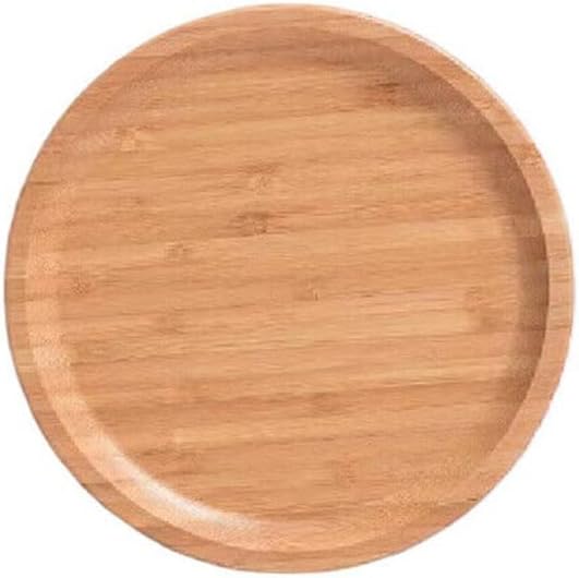 GNSN 15 cm Bamboo Serving Tray for Food Coffee Snacks Candles