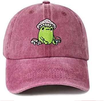 Frog with Mushroom Baseball Cap for Men Women 1