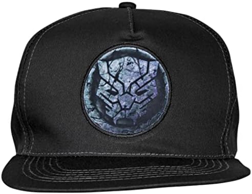 Berkshire Fashions Marvel Black Panther Cracked Stone Logo Adjustable Snapback Hat