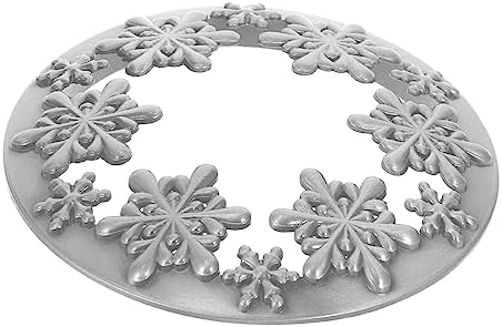 TOKIDNY Snowflake Candle Lid Zinc Alloy Christmas Decor 1