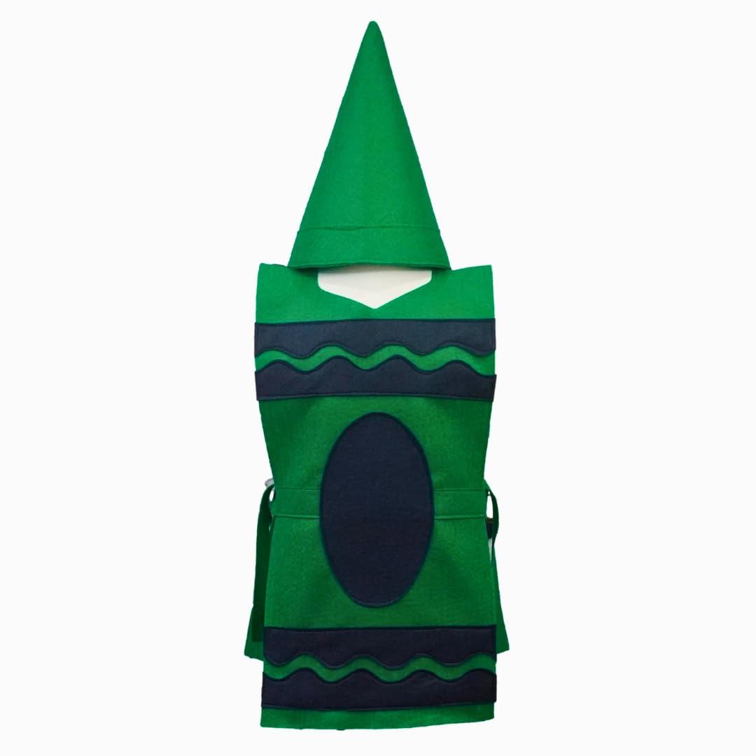 Green Crayon Costume Tunic and Hat Set - Family Sizes