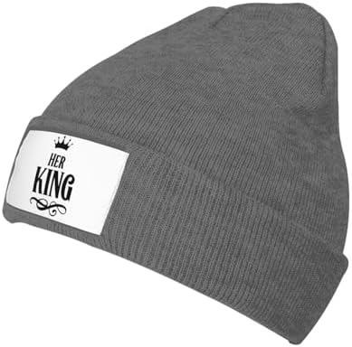 Winter Warm Knitted Hat for Girls Black Cap with Elastic Band