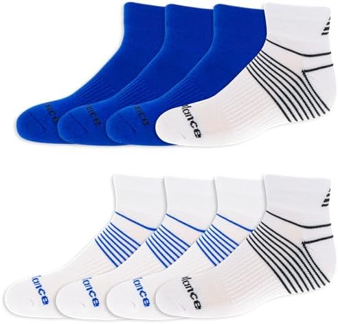 New Balance Kids Performance Cushioned Low Cut Socks 8 Pairs