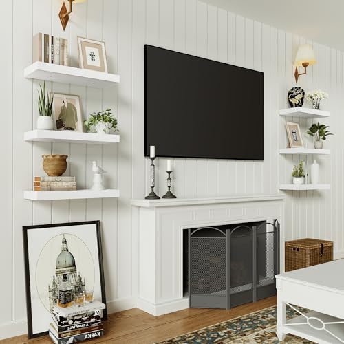 Vivelove 16 Inch Floating Shelves Set of 2 for Bathroom Wall 1