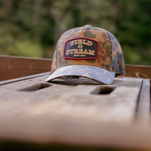 Field Stream Mens Roosevelt Snap Back Mesh Cap Brown Camo