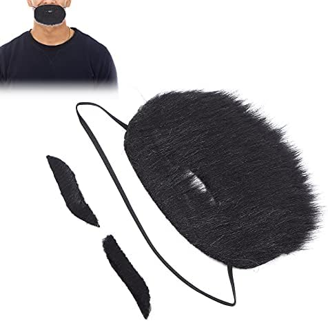 Balit Halloween Costume Plush Beard Eyebrows Set