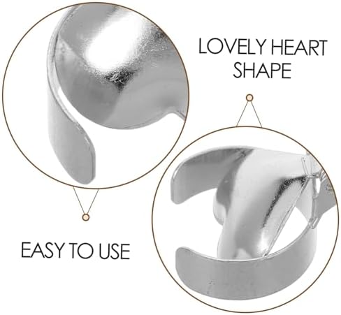 VOSAREA 2Pcs Heart Shaped Candle Snuffer Extinguisher 1
