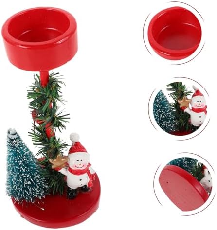 Mikinona Snowman Candle Holder Christmas Decor 1