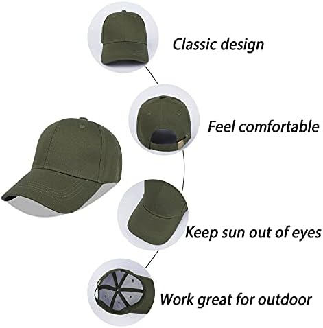LANGZHEN Unisex Baseball Cap 100 Cotton Adjustable Dad Hat