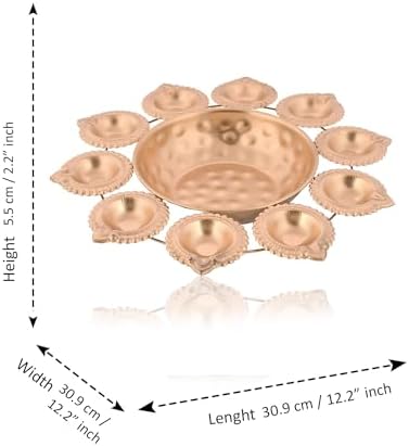 CraftVatika Diya Urli Bowl for Home Decor Diwali Gifts