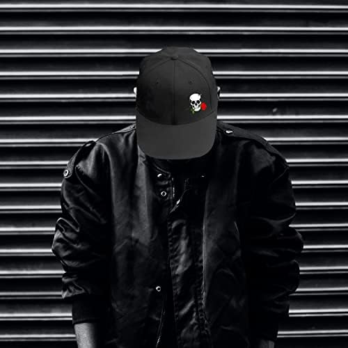 Adjustable Black Snapback Trucker Hat for Men 1