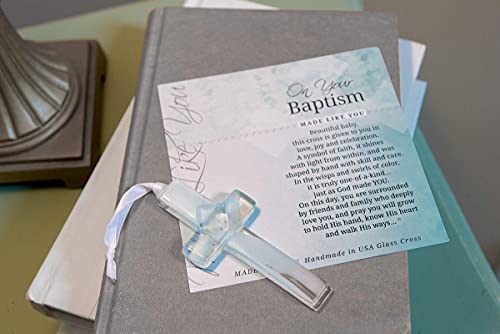 Baptism Gift Set - Glass Cross Child of God Blanket
