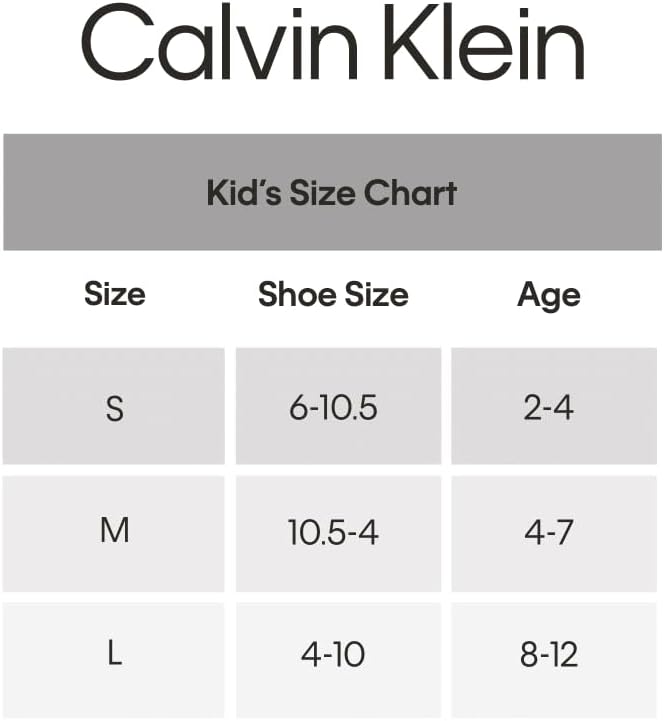 Calvin Klein Girls Quarter Socks 6 Pack