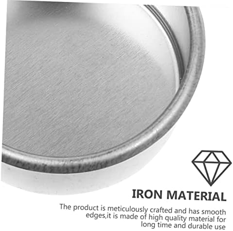 HOOTNEE 24pcs Silver Rimmed Iron Candle Holders