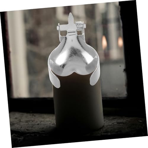 Heart-Shaped Metal Candle Snuffer Tray 2pc