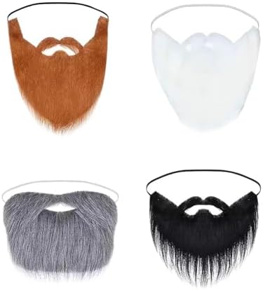 GSHLLO 4 Pcs Realistic Costume Beards for Men