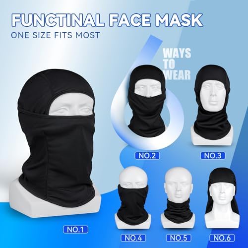 3 Pack Balaclava Ski Masks - UPF 50 Windproof Winter Face Cover