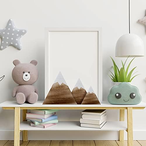Maitys 3 Pcs Mountain Decor Signs Dark Brown