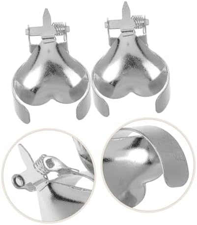 Yardenfun 2Pcs Heart Shaped Metal Candle Snuffer