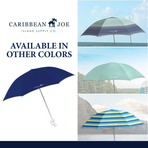 Caribbean Joe Tilt Beach Umbrella with UV Protection 1