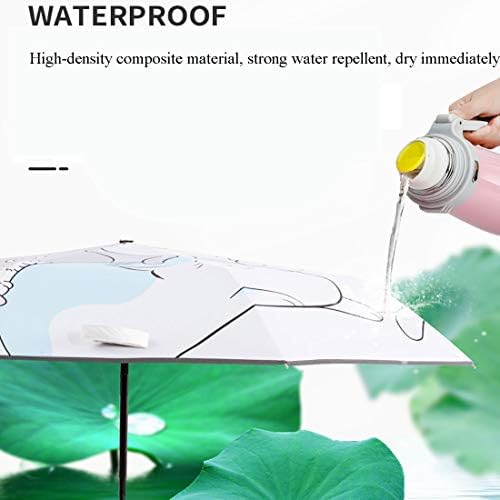 Kids Automatic Open Cartoon Waterproof Travel Umbrella - UPF 50 Protection