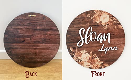 BEGENUINESTORE Personalized Custom Wood Name Sign for Baby Girl