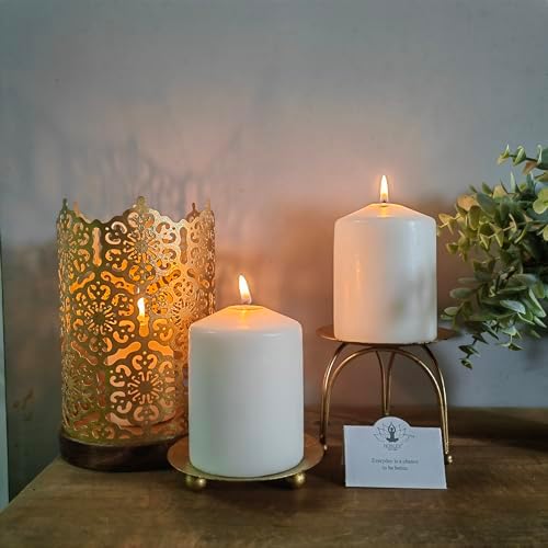 Hosley Gold Candlestick Holder 75 Inch High