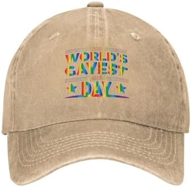 Worlds Gayest Dad Baseball Cap for Men Women 1