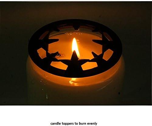 CHAWOORIM Star Design Candle Topper Jar Shade