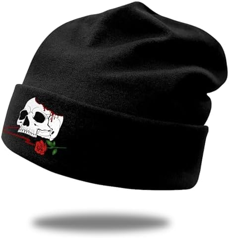 Tijeyi Skull Beanies for Winter Warm Hats Men and Boys