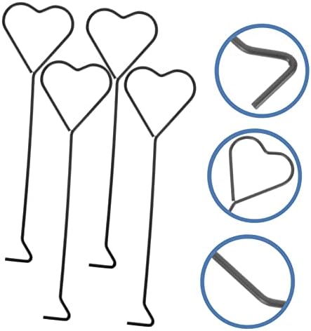 Luxshiny 4pc Heart Shape Candle Wick Hooks