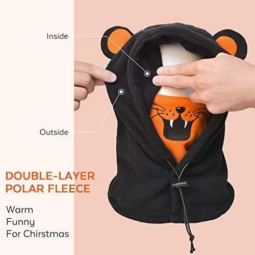 BLUEMARS Kids Balaclava Ski Mask - Windproof Fleece Face Hood for Winter