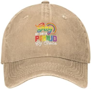 Gay By Birth Proud By Choice Baseball Cap for Men and Women