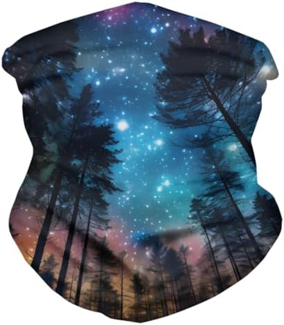 GLUDEAR Multifunctional Galaxy Print Balaclava Set