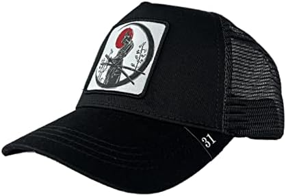 Snapback Trucker Hat for Men One Size Black