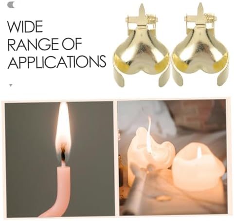 Zerodeko 2Pcs Heart Shaped Metal Candle Snuffer Elegant Design